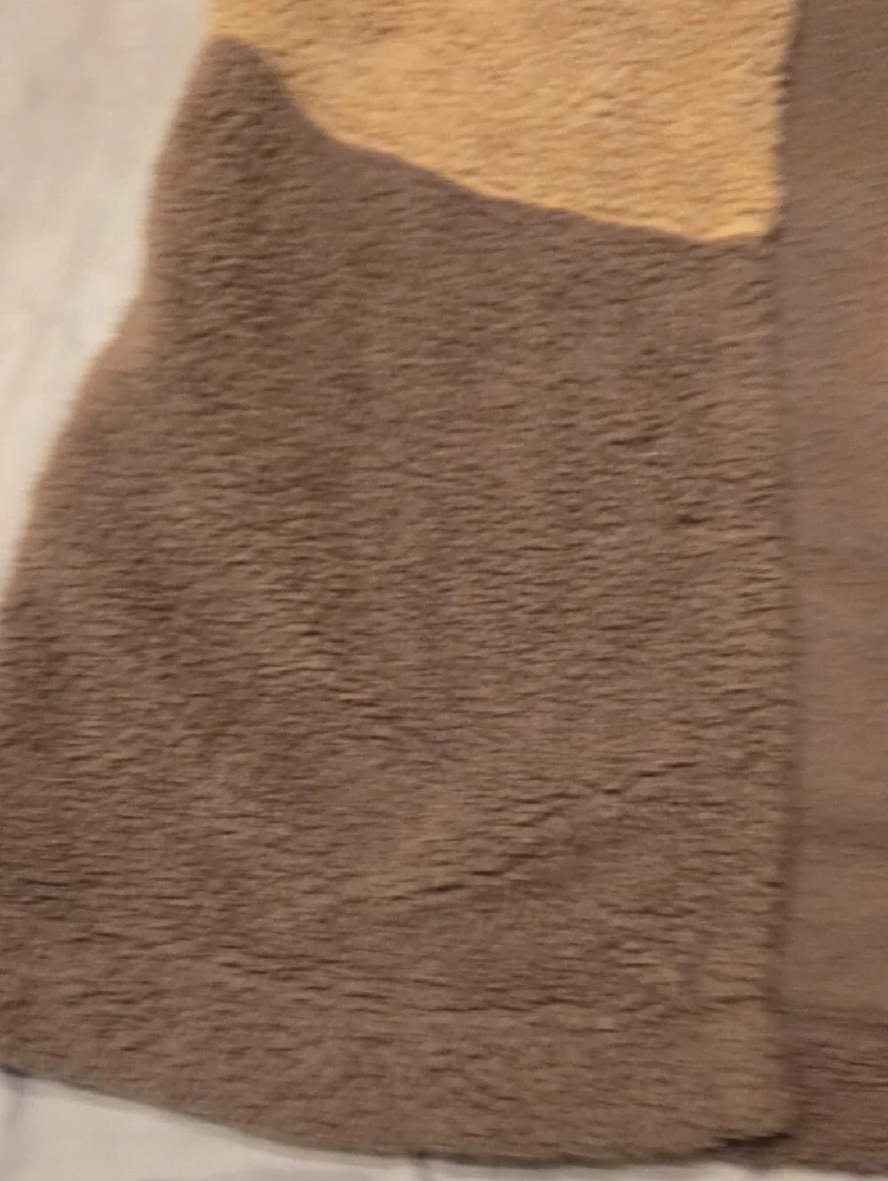 Koolaburra Two-Tone Sherpa Vest in Tan and Brown